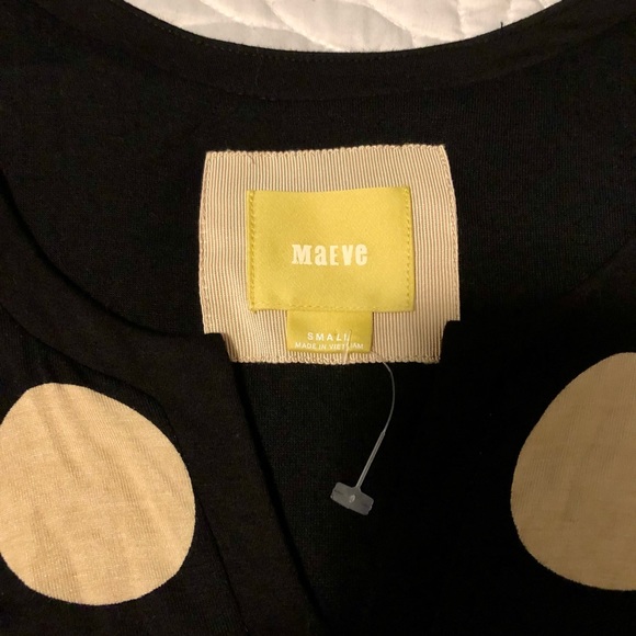 BNWOT Maeve Sleeveless MIDI Quality Dress with a Straight Skirt Cute with Spots - Picture 2 of 11